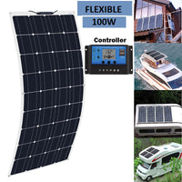 Thumbnail for 100W Solar Panel with Solar Controller