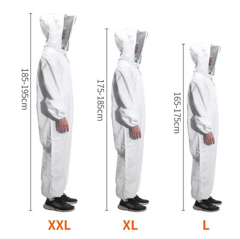 Beekeeping Suit Hooded Veil Bee Farm Clothing XXL