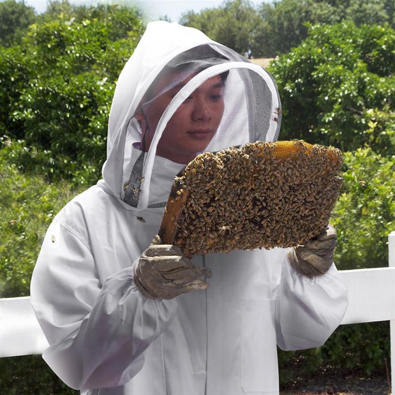 Beekeeping Suit Hooded Veil Bee Farm Clothing XXL
