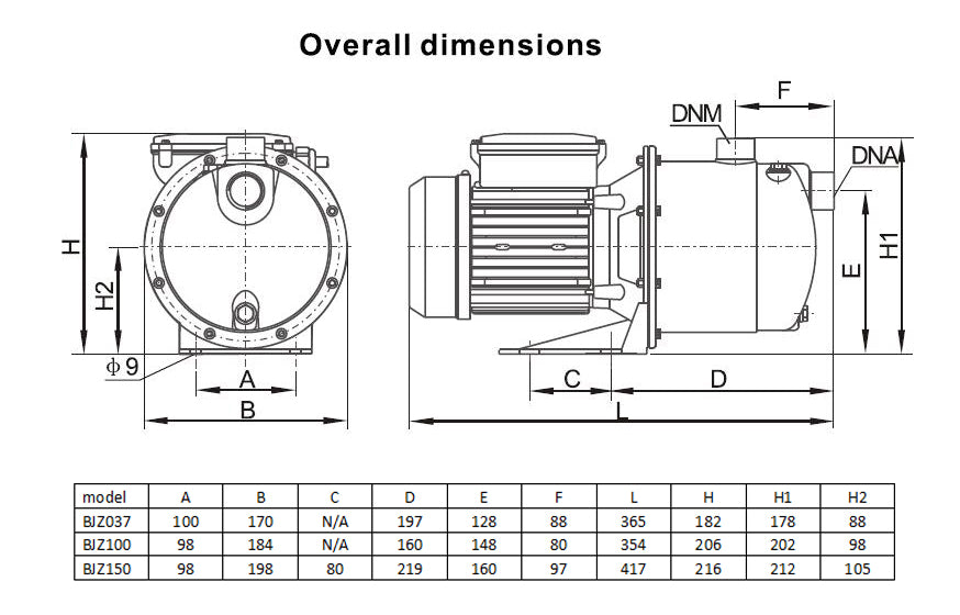 Water Pump Water Jet Pump 1000W