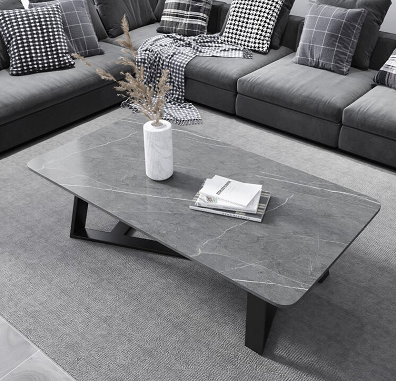 Coffee Table Marble Texture Modern Stone