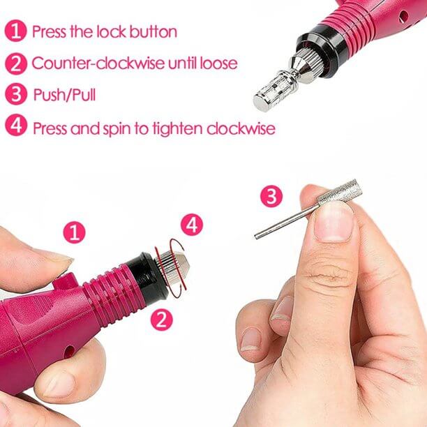 Electric Nail Drill Kit Manicure Pedicure Grinding Burnishing Machine