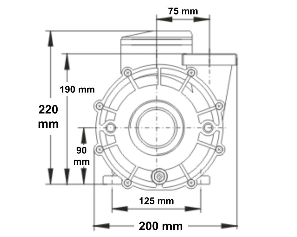 SPA POOL PUMP 2200W 3.0HP LP300 Hydromassage Spa Pump