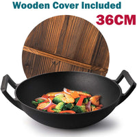 Thumbnail for Cast Iron Wok Pan