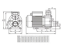 Thumbnail for Spa Pool Pump - 250W 0.35HP LX Pump
