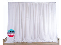 Thumbnail for White Wedding Backdrop Curtain