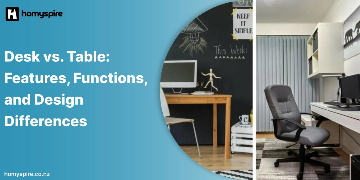 Desk vs Table: Features, functions, and Design Differences – Homyspire
