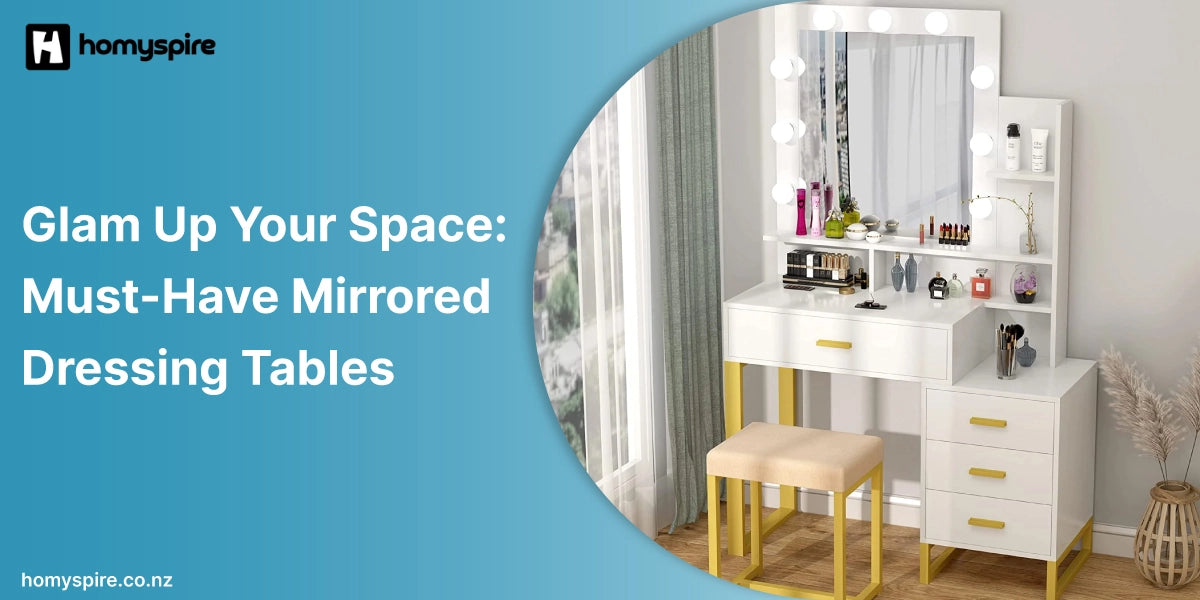 dressing table with mirror