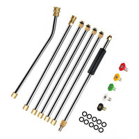 Thumbnail for 7PC 1/4 Inch High Pressure Washer Wand Extension Set