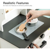 Thumbnail for Wooden Play Kitchen Kids Kitchen Set Pretend Playset