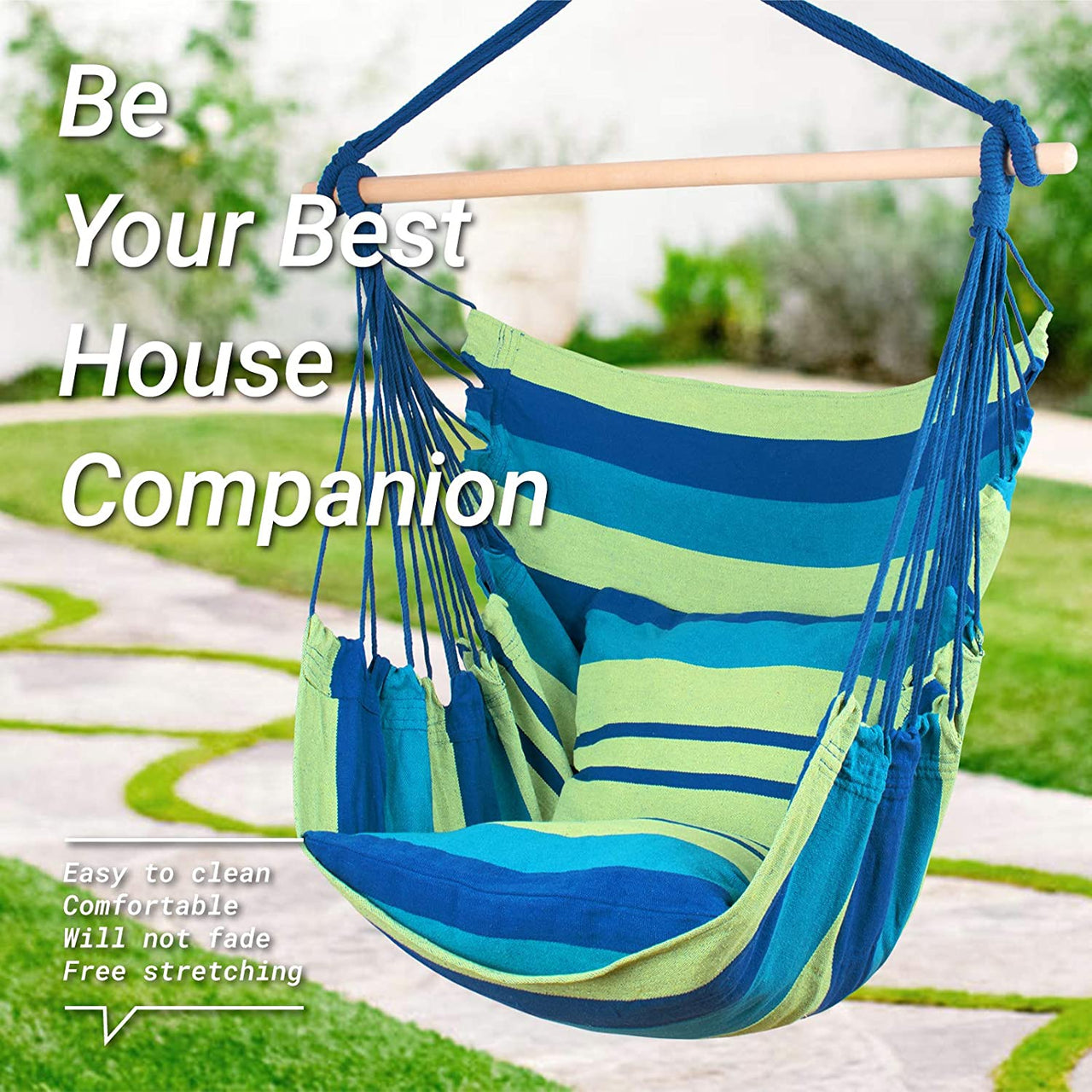 Hammock Chair Hanging Rope Hammock Swing Chair - The Shopsite