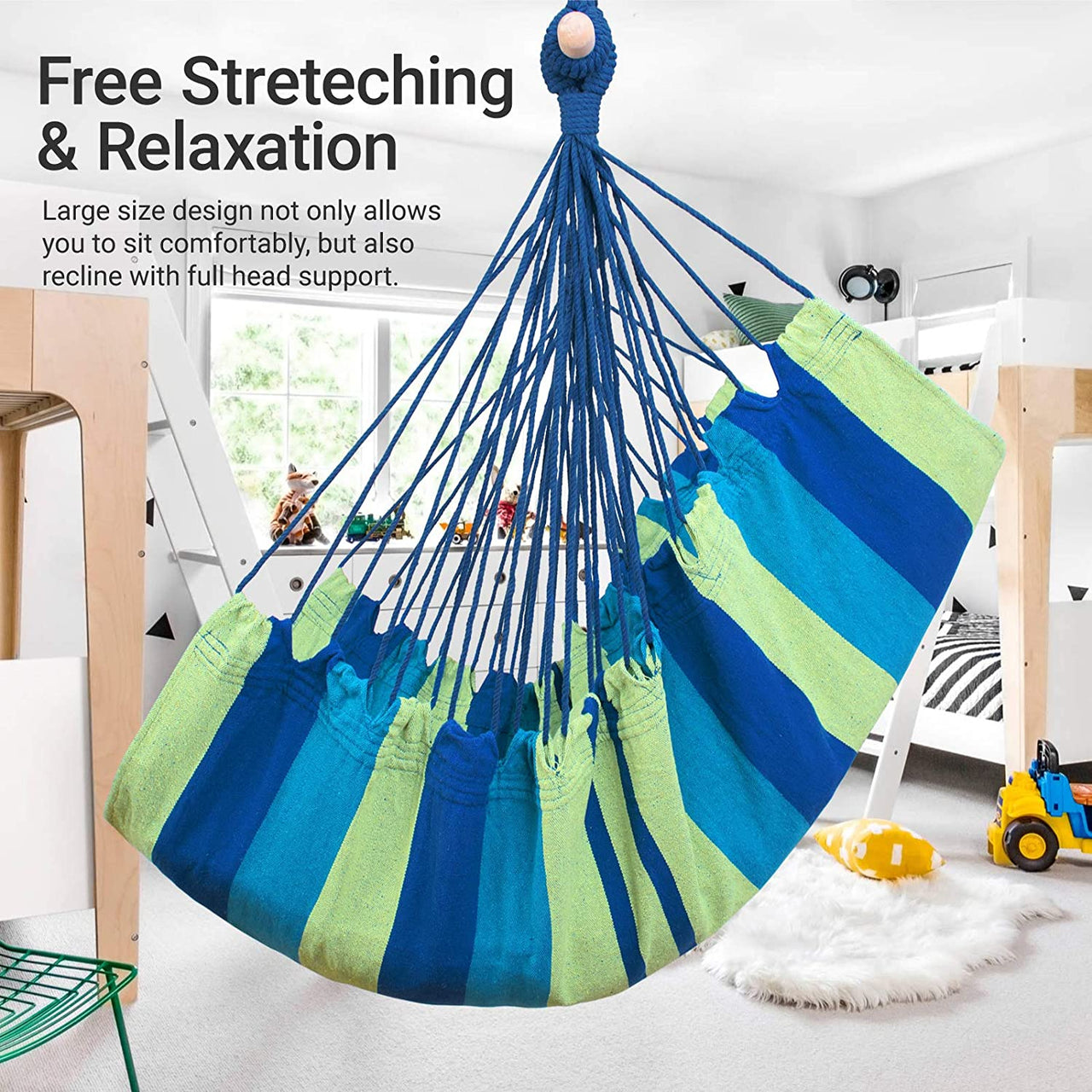 Hammock Chair Hanging Rope Hammock Swing Chair - The Shopsite