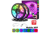 Thumbnail for LED Strip Light RGB 10M showing music sync feature