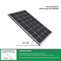 Thumbnail for 150W solar panel with label and serial number