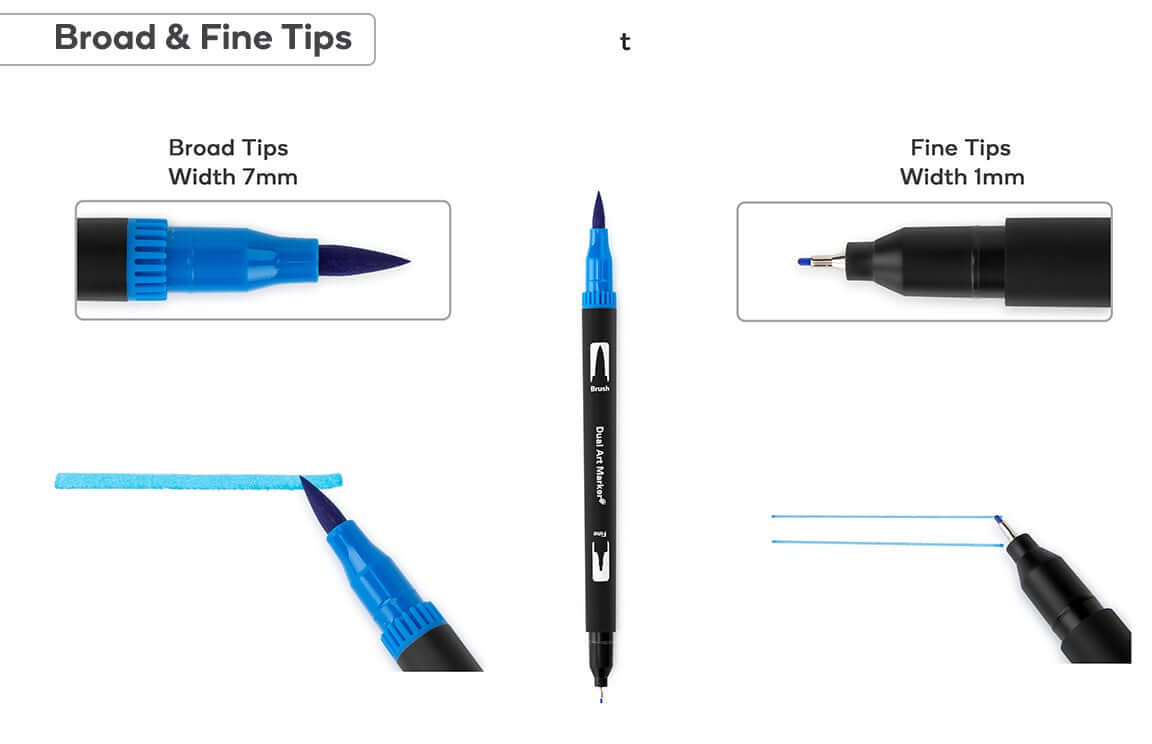 Dual Tip Markers (120 Piece Set) - The Shopsite