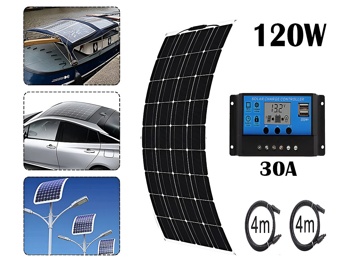 120W Solar Panel Flexible Kit