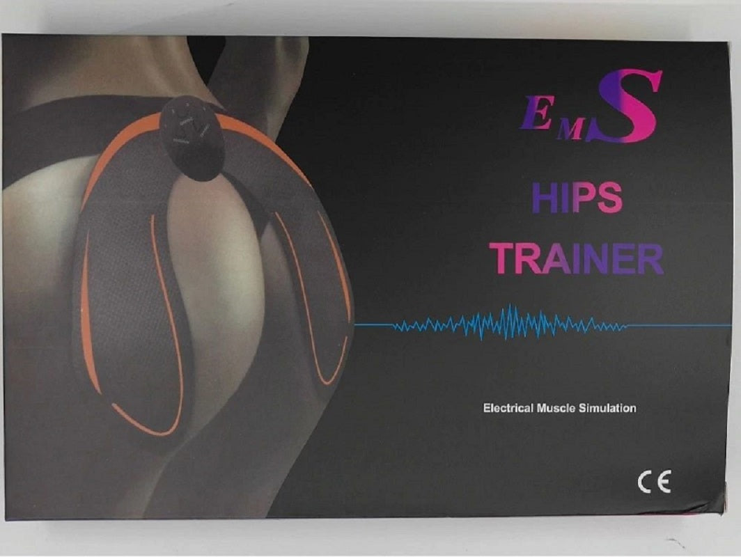 Hip trainer muscle stimulator packaging contents