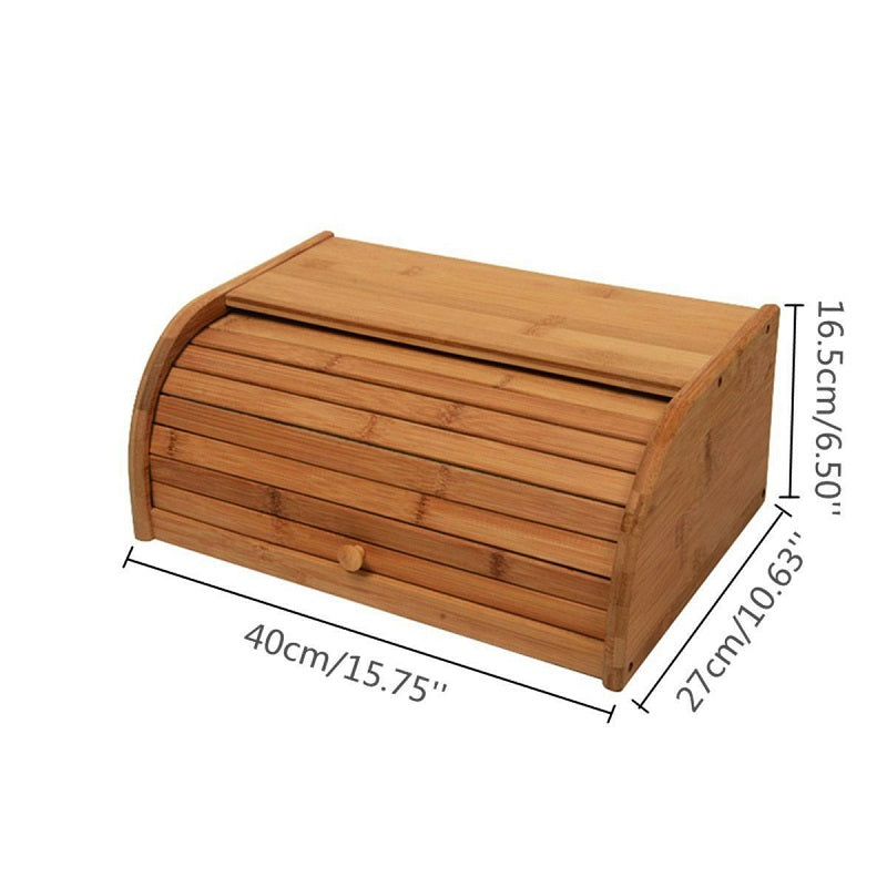 Bread bin placed in well-lit kitchen setting