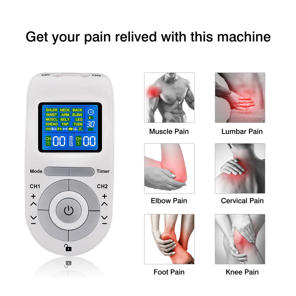 Used Tens Machine TENS Machine Electronic Pulse Massager Dual Channel NZ – Homyspire