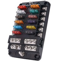 Thumbnail for 12 Circuit Negative Bus Blade Fuse Block - The Shopsite