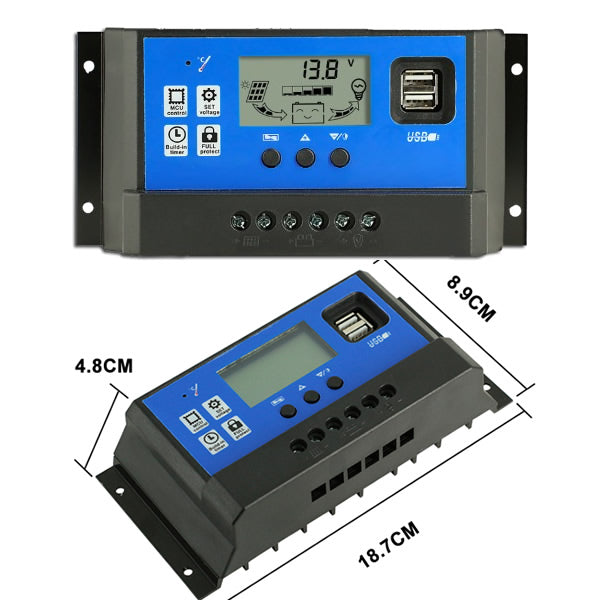 Solar controller with easy operation interface
