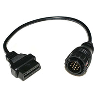 Thumbnail for Black plastic connectors on diagnostic cable