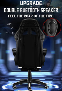 Thumbnail for Gaming Chair with Footrest – RGB Gaming Chair with Speakers & Lights