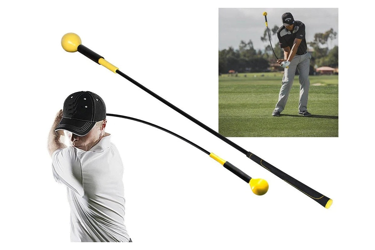 Ergonomic handlebar of golf swing trainer