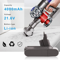 Thumbnail for Dyson V6 Battery 4000mAh Replacement