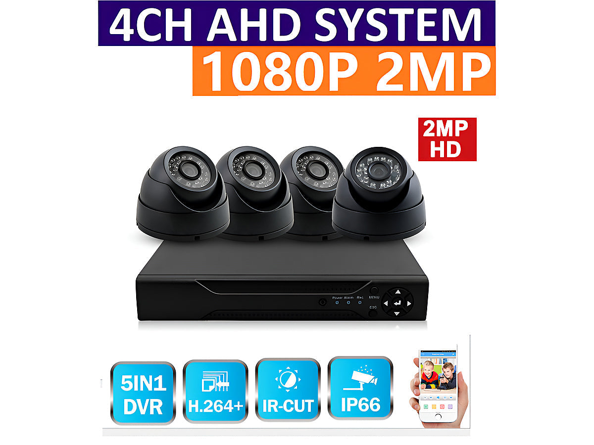 Security Camera System 2MP 4 Camera
