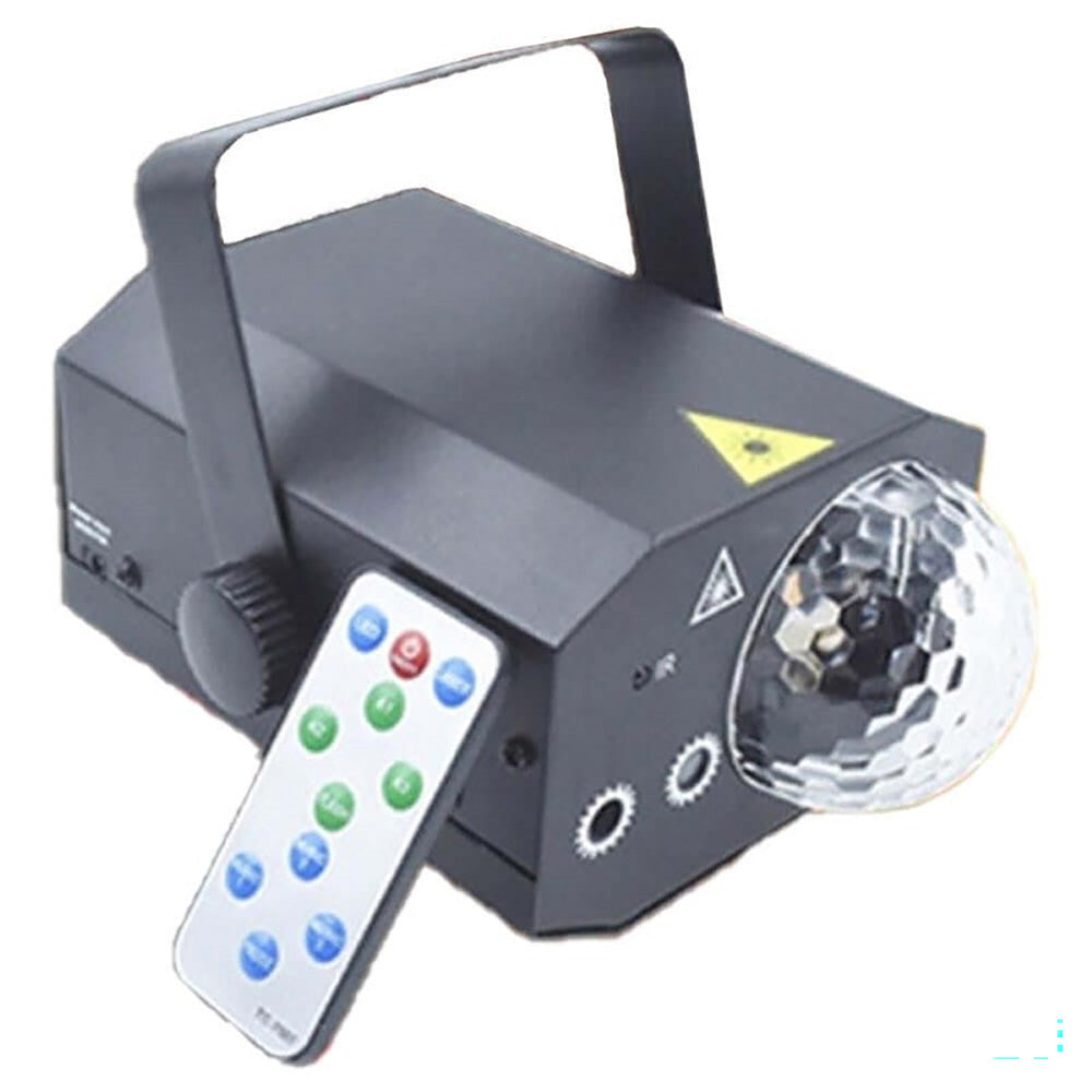 Black magic ball light with power cable