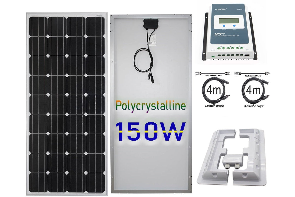 MPPT solar controller included with 150W kit