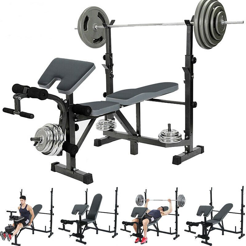 Weight bench compact design for home gym