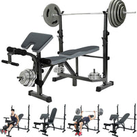 Thumbnail for Weight bench compact design for home gym