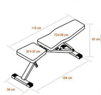 Thumbnail for Adjustable FID Sit Up Weight Bench