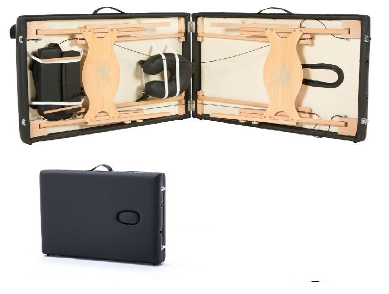 Massage table foam padding close-up