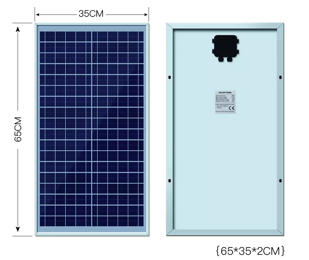 30W solar panel toughened glass surface