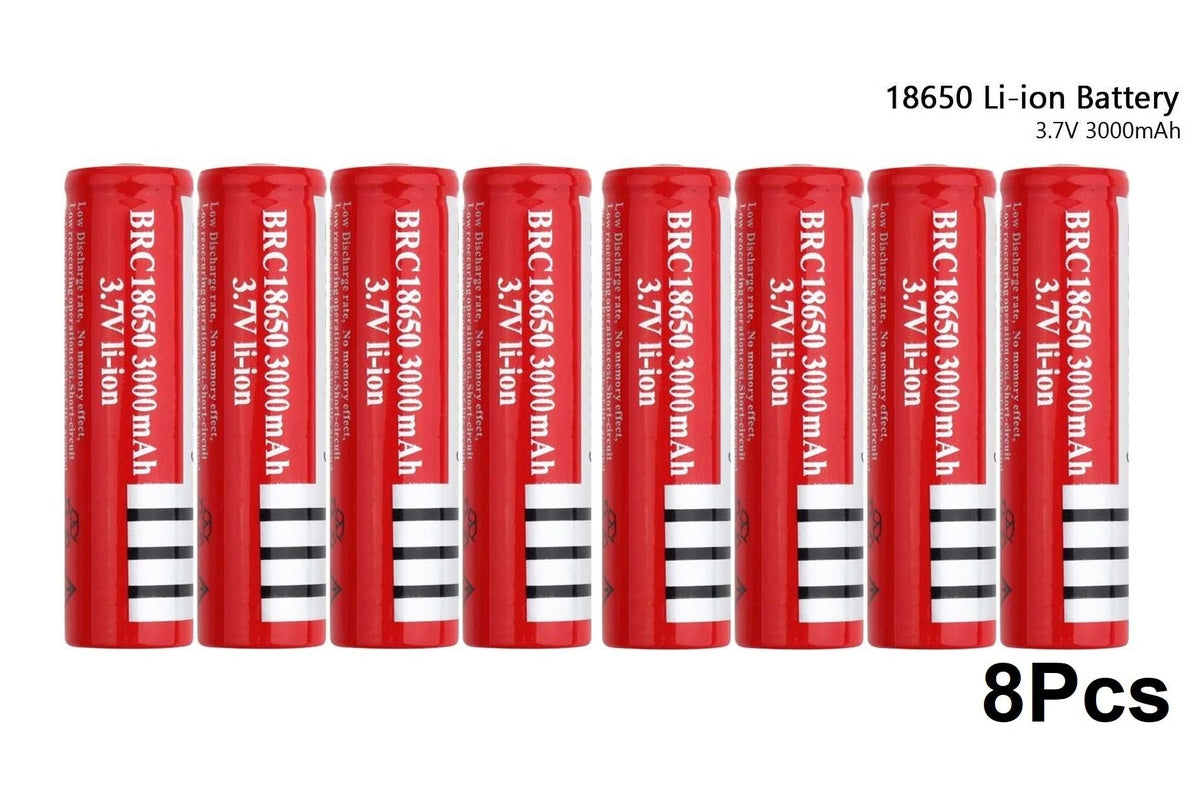 18650 Rechargeable Battery - 8PCS