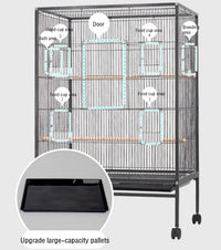 Thumbnail for Bird Cage Parrot Aviary Perch Carrier