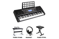 Thumbnail for Electronic piano keyboard with music stand and USB cable