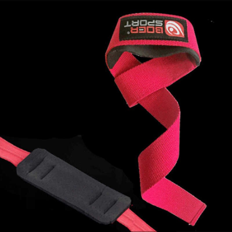 Weight lifting straps Red