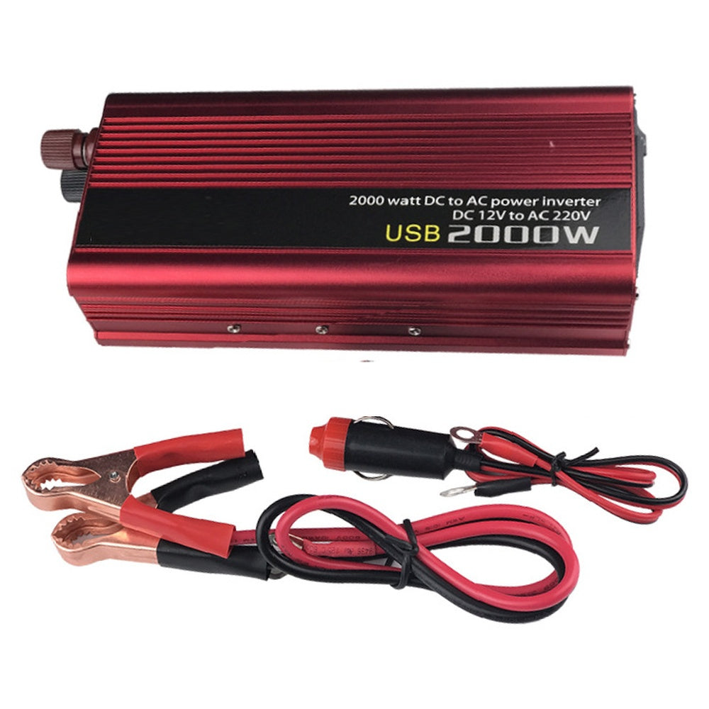 Car inverter display panel with power indicators