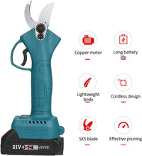 Thumbnail for Cordless Electric Branch Scissors 30mm Pruning Shear Cutter