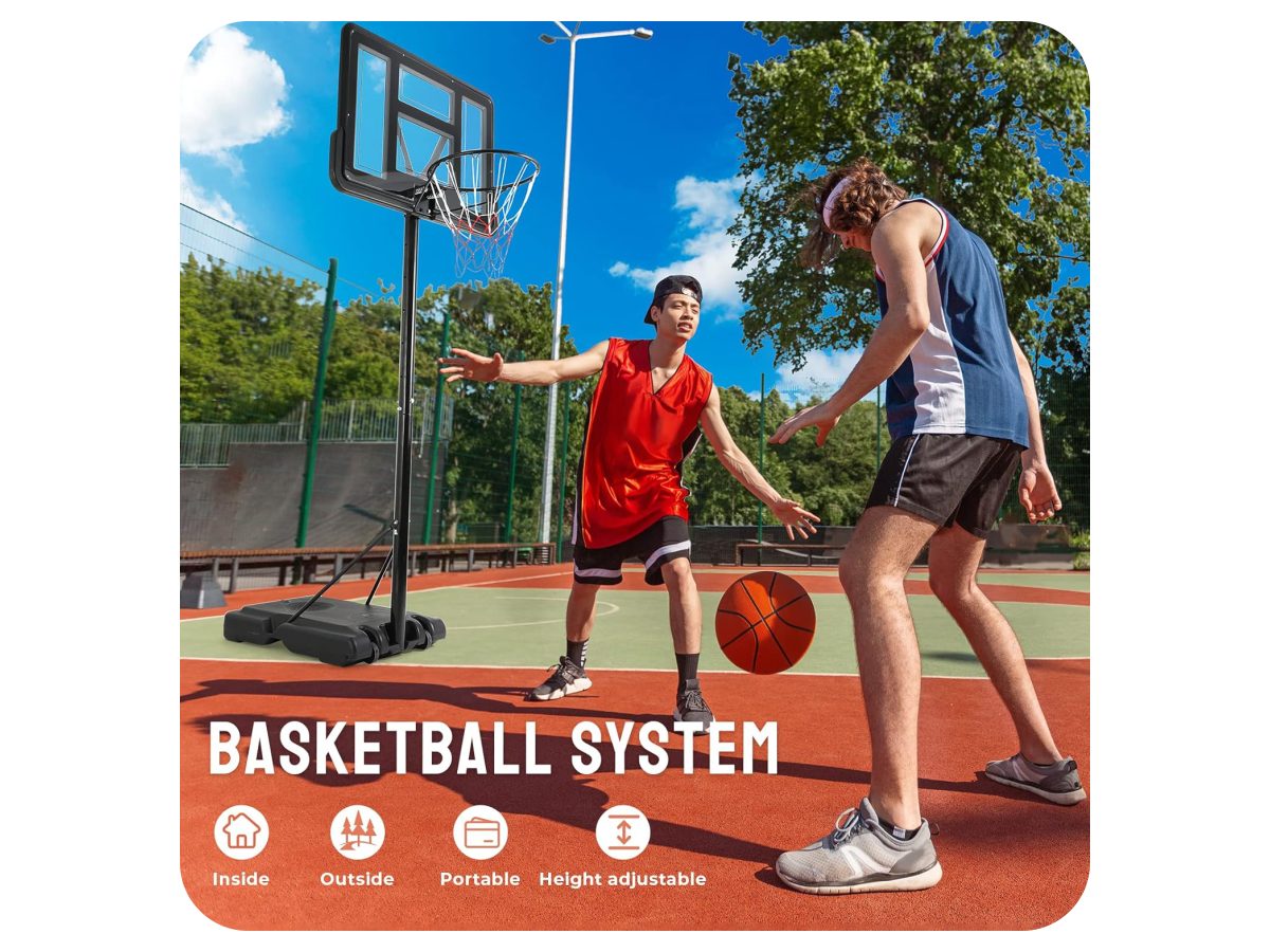 Basketball Hoop Stand with backboard 3.05 M Adjustable Height Promo