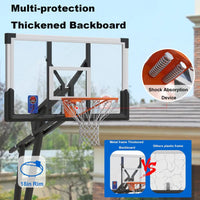 Thumbnail for Height Adjustable Portable Basketball Hoop Standop