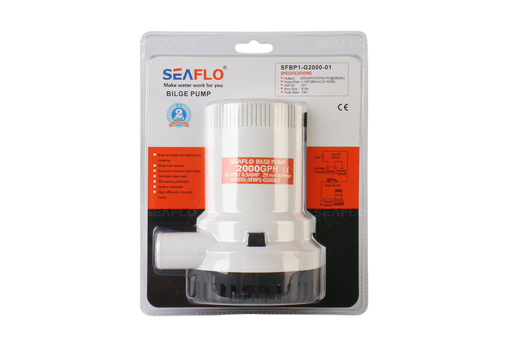 SEAFLO Water Bilge Pump 2000GPH SFBP1-G2000-01