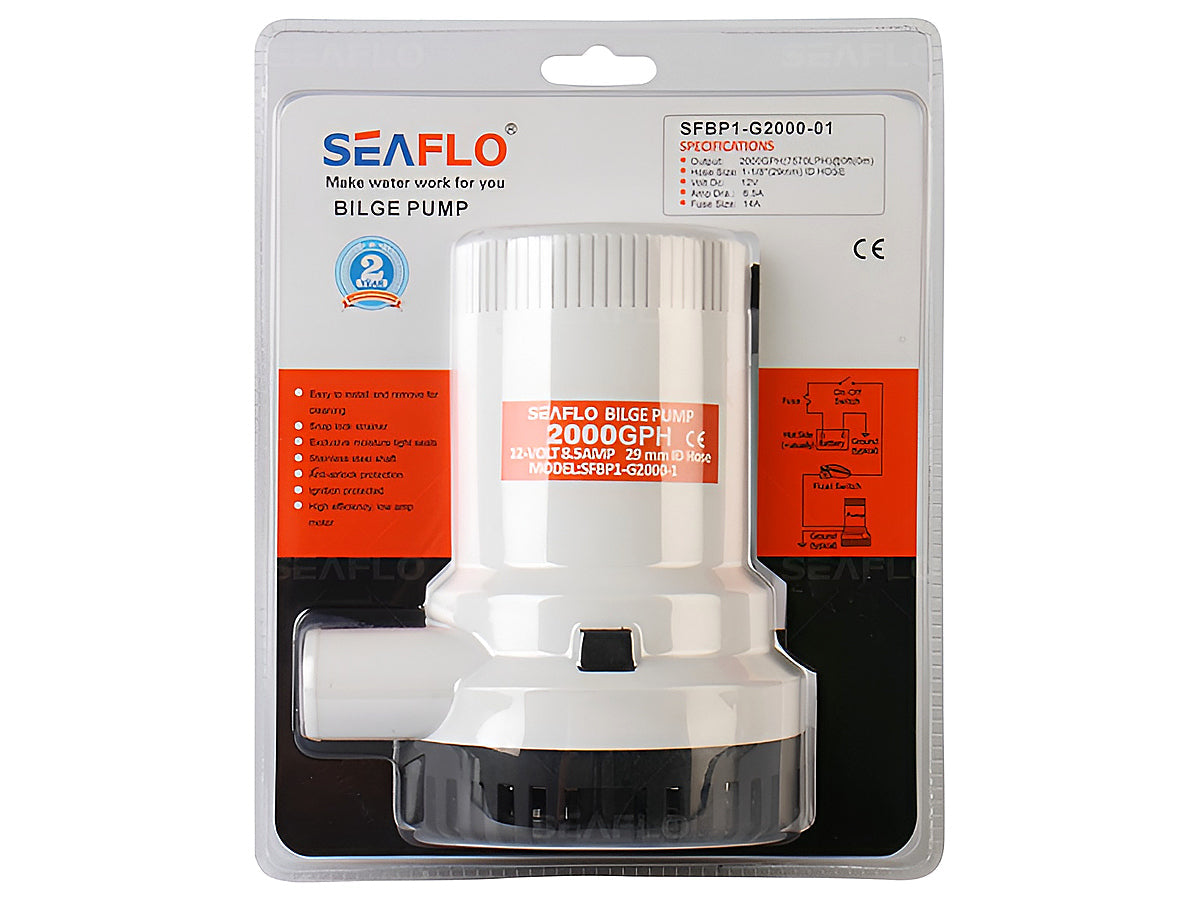 SEAFLO Water Bilge Pump 2000GPH SFBP1-G2000-01