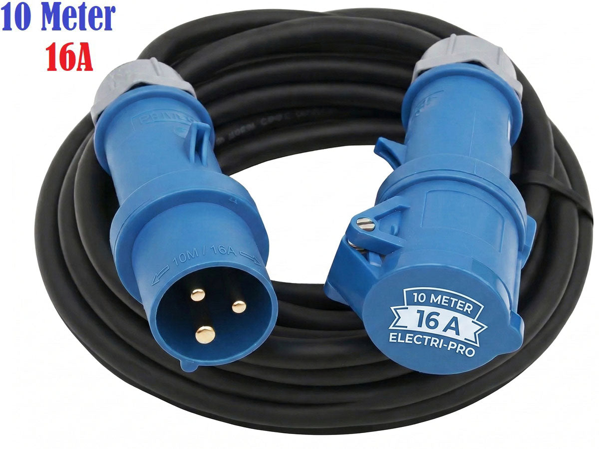 Extension lead plug pins detail