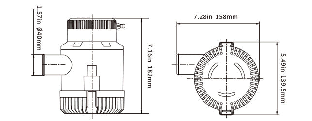 Submersible Bilge Pump 3500GPH