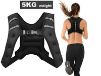 Thumbnail for Weighted vest filled with steel sand for even resistance